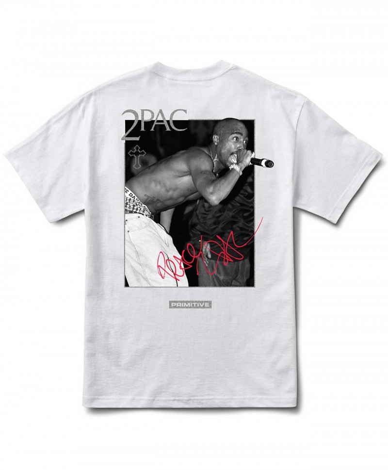 PRIMITIVE X 2PAC INJECTION ENCORE TEE WHITE