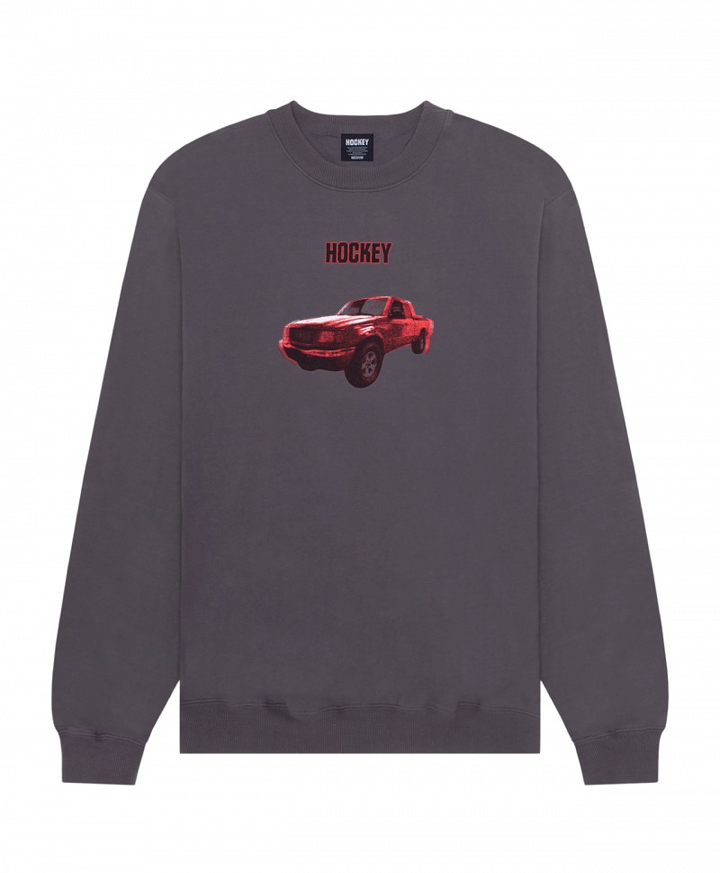 HOCKEY RED RANGER CREW CHARCOAL