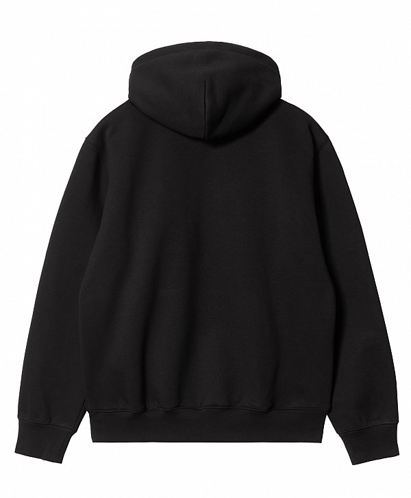 CARHARTT WIP LOGO HOOD BLACK/WHITE