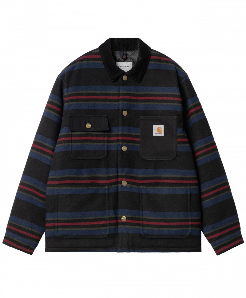 CARHARTT WIP OREGON JACKET STARCO STRIPE BLACK | JACKETS