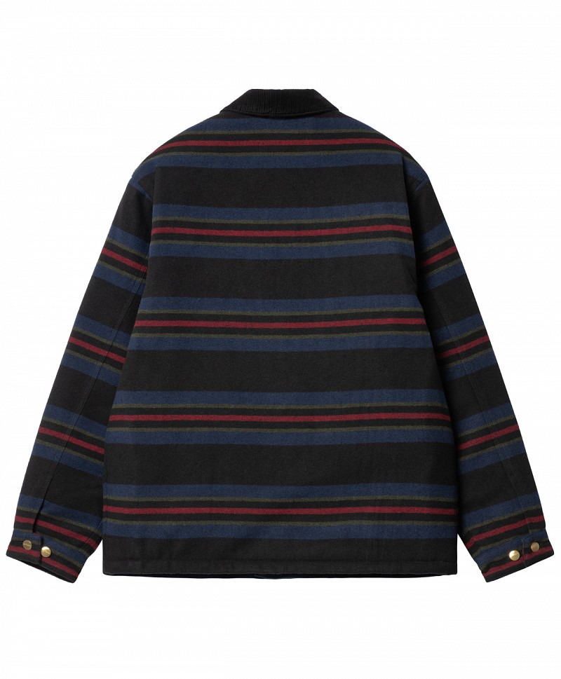 CARHARTT WIP OREGON JACKET STARCO STRIPE BLACK