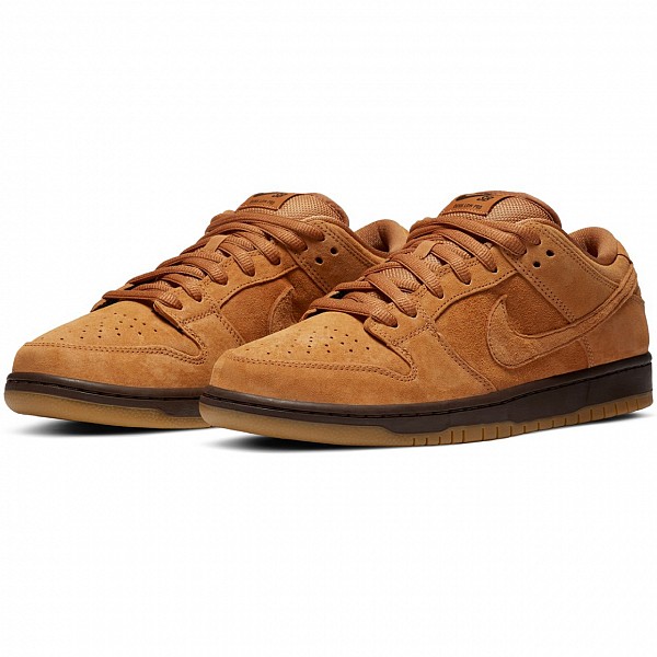 NIKE SB DUNK LOW PRO 'WHEAT MOCHA' FLAX/FLAX-FLAX-BAROQUE BROWN