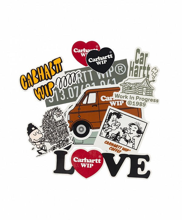 CARHARTT WIP STICKER PACK (10 PACK) MULTI