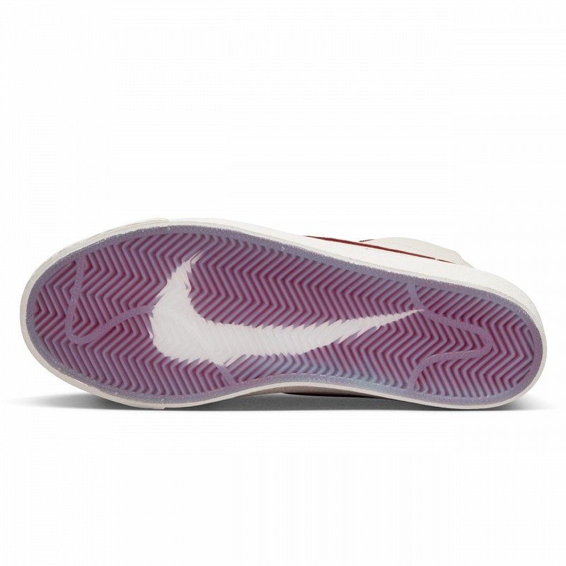 NIKE SB X WELCOME SKATEBOARDING BLAZER MID SAIL/DARK BEETROOT-WHITE