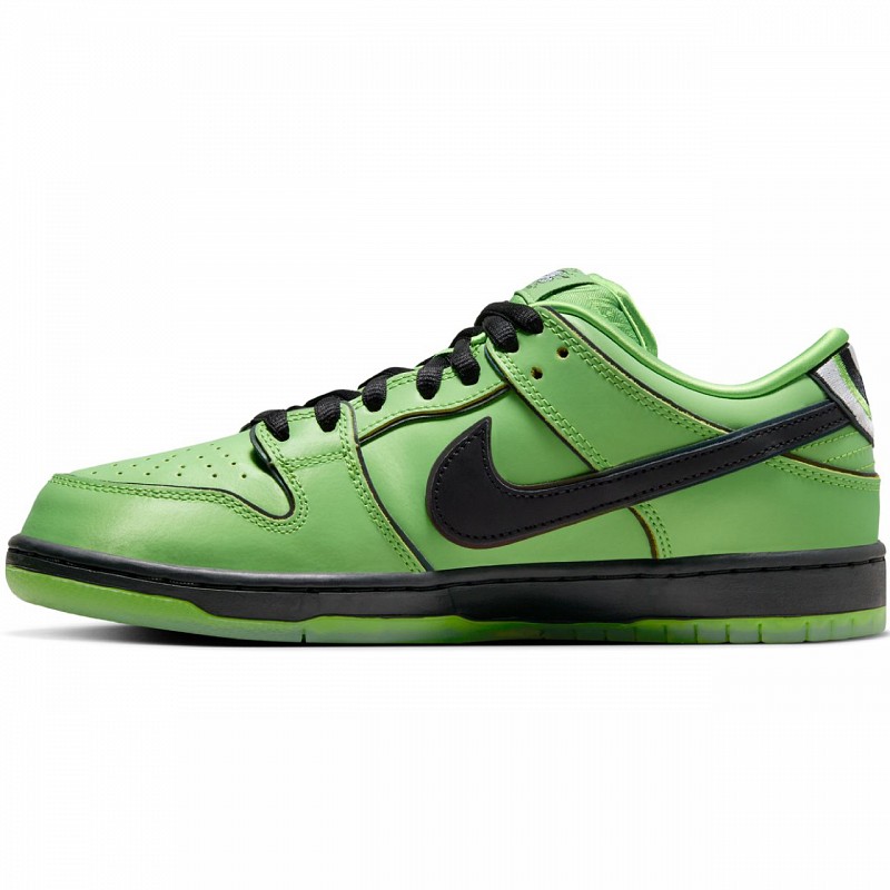 NIKE SB X THE POWERPUFF GIRLS DUNK LOW BUTTERCUP MEAN GREEN