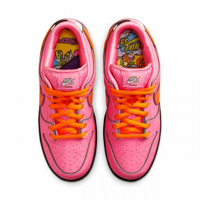 NIKE SB X THE POWERPUFF GIRLS DUNK LOW BLOSSOM LOTUS PINK