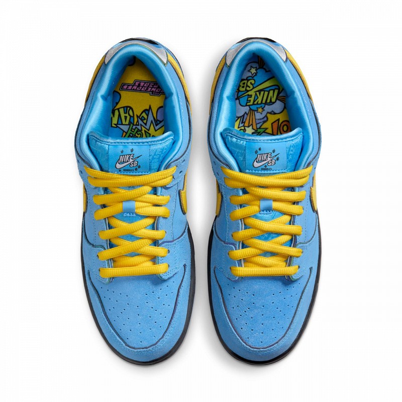 NIKE SB X THE POWERPUFF GIRLS DUNK LOW 'BUBBLES' UNIVERSITY BLUE