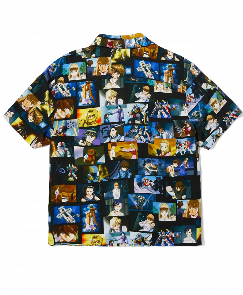 HUF X GUNDAM SCREENSHOTS RESORT SHIRT MULTI