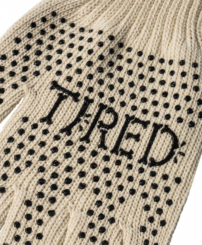 TIRED BONES WORK GLOVES NATURAL/ BLACK