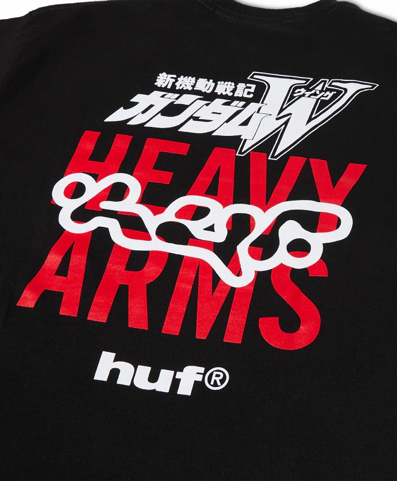 HUF X GUNDAM HEAVY ARMS TEE BLACK
