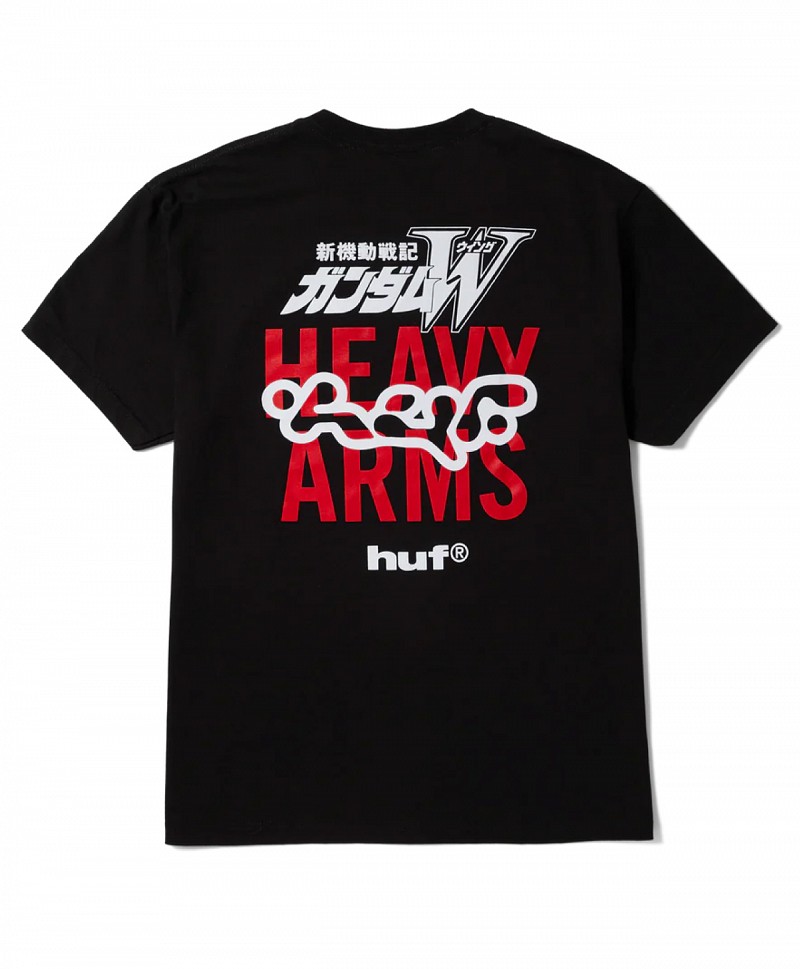 HUF X GUNDAM HEAVY ARMS TEE BLACK