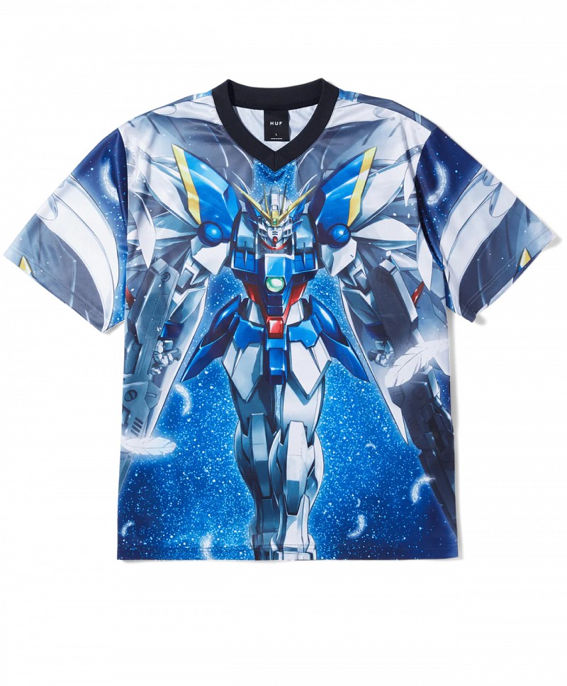 HUF X GUNDAM WING UNIT SOCCER JERSEY MULTI