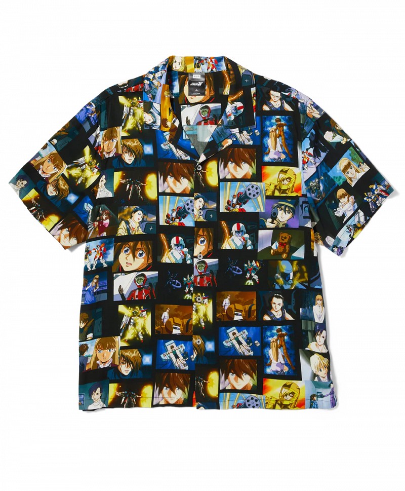 HUF X GUNDAM SCREENSHOTS RESORT SHIRT MULTI