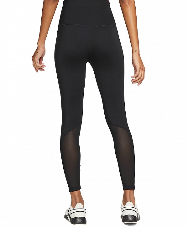 NIKE ONE WOMEN'S HIGH-WAISTED 7/8 LEGGINGS BLACK