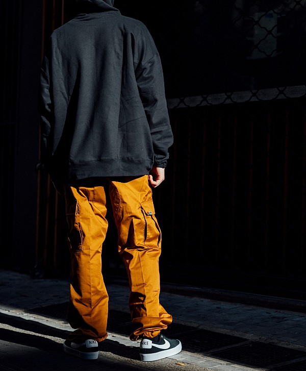 COLOR I-5 CARGO BAGGY BOMBS PANTS TOFFEE