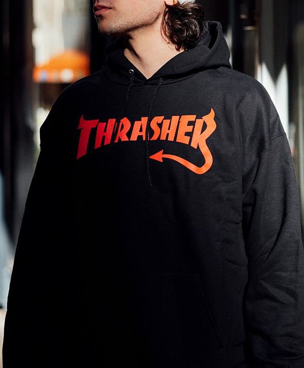 THRASHER DIABLO HOOD BLACK