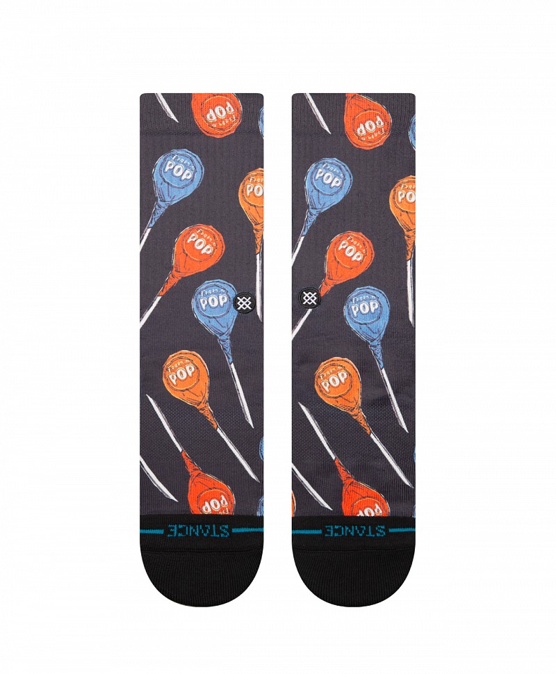 STANCE X TOOTSIE ROLL TOOTSIE POP CREW SOCKS BLACK