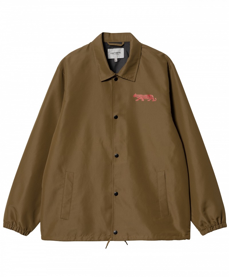 RockyRaccoon × SLOW HANDS Coach Jacket CARHARTT WIP ROCKY COACH JACKET LUMBER/SAMBA/BLACK | JACKETS