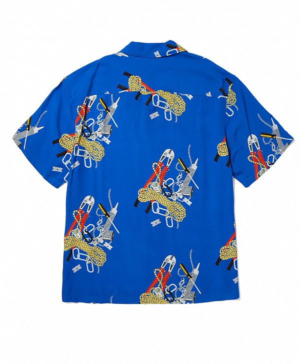 HUF SKIDROKYO RESORT SHIRT ROYAL