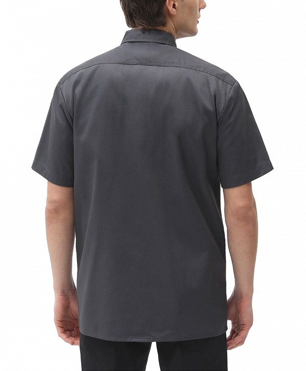 DICKIES SHORT SLEEVE WORK SHIRT CHARCOAL GREY