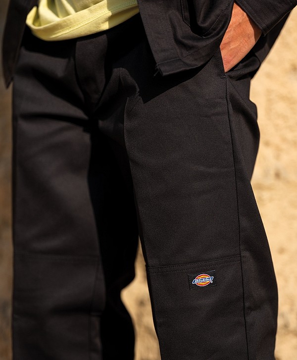 DICKIES DOUBLE KNEE WORK PANTS BLACK