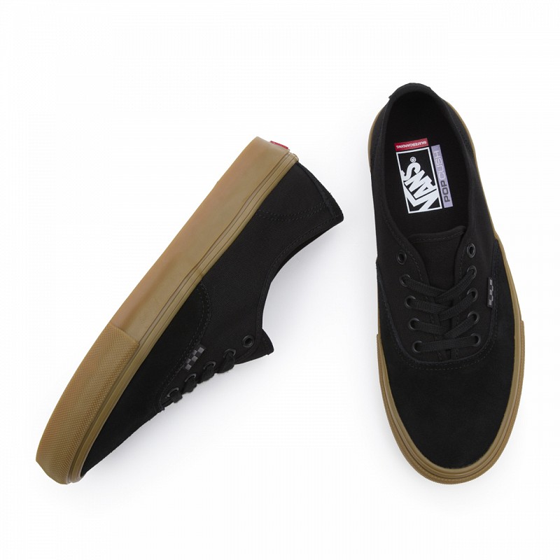 VANS SKATE AUTHENTIC BLACK/BLACK/GUM | SHOES | Color Skates