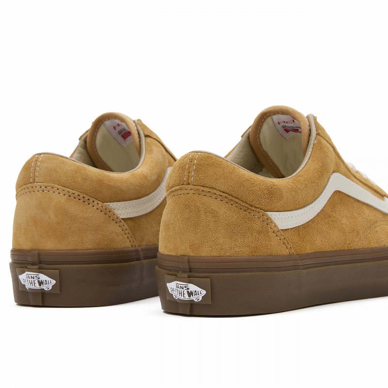 VANS OLD SKOOL PIG SUEDE GUM ANTELOPE SHOES Color Skates Athens Skateboardings Finest colorskates