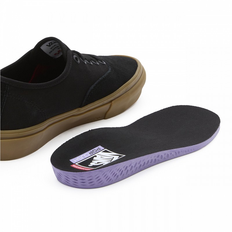 ◆VANS◆ヴァンズ SKATE AUTHENTIC VN0A5FC80I4 BLACK/BLACK/GUM Skate Authentic Shoe en Black / Gum | Vans CA