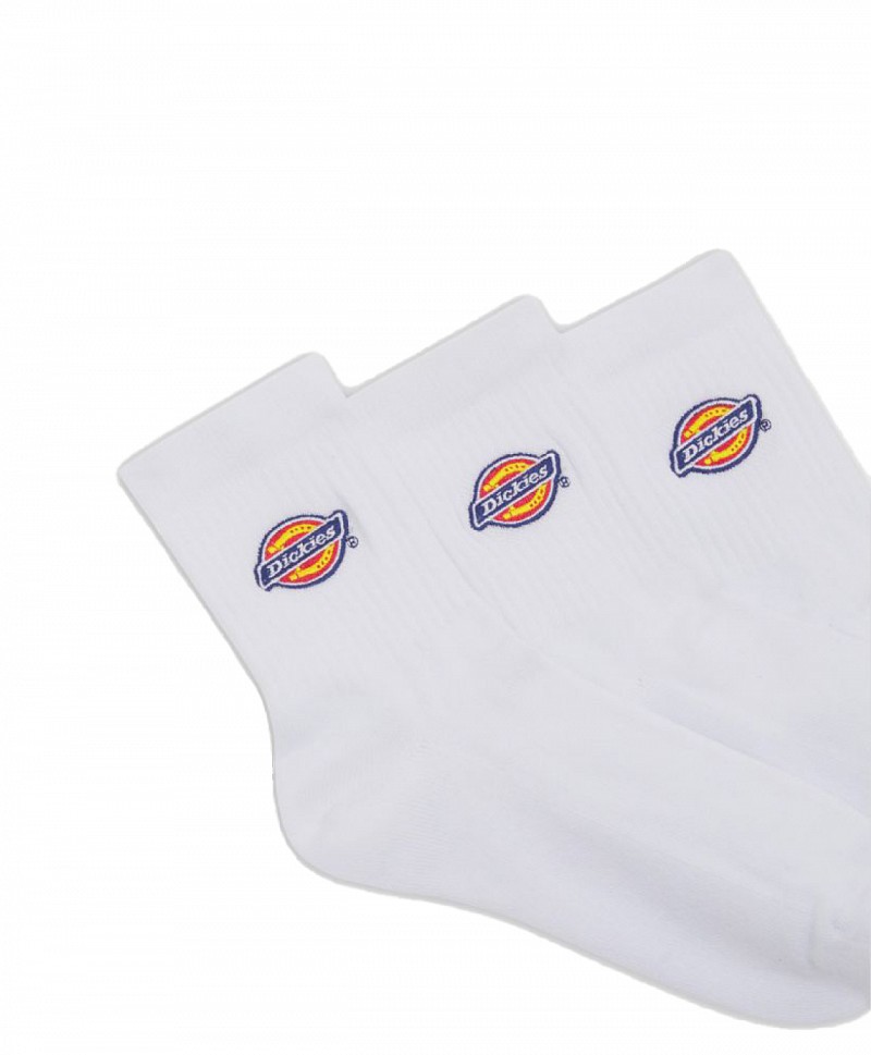 DICKIES VALLEY GROVE MID SOCKS 3-PACK WHITE