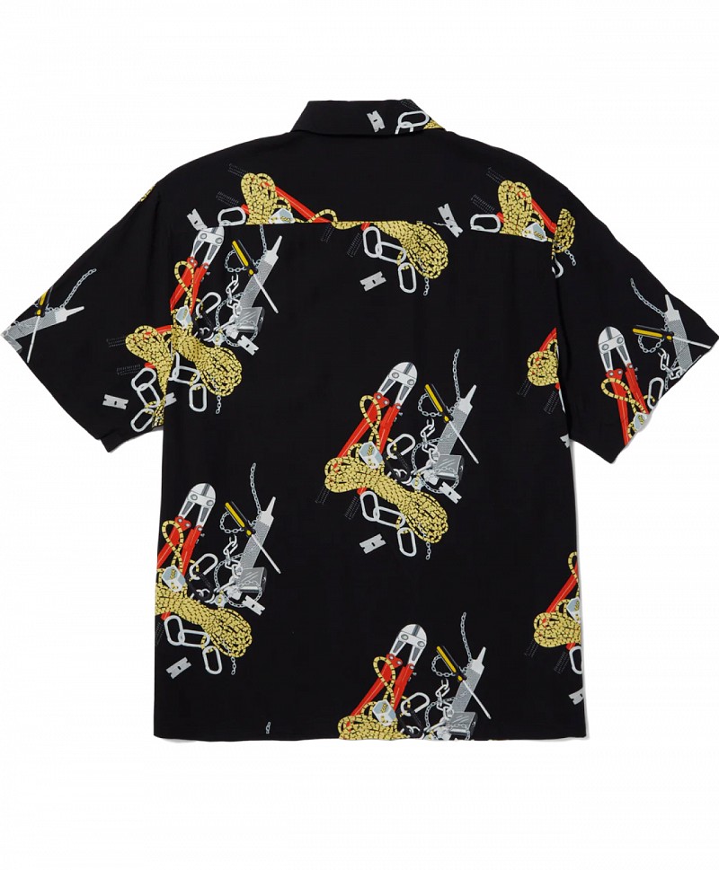 HUF SKIDROKYO RESORT SHIRT BLACK
