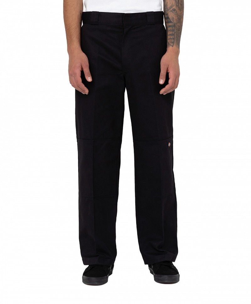 DICKIES DOUBLE KNEE WORK PANTS BLACK