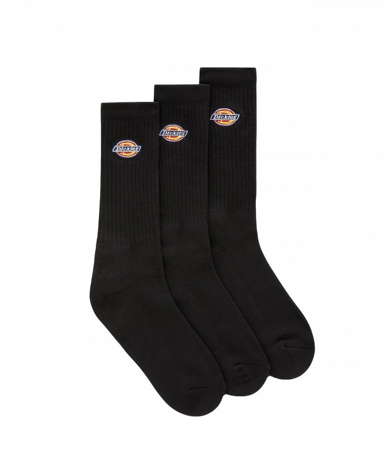 DICKIES VALLEY GROVE SOCKS 3-PACK BLACK