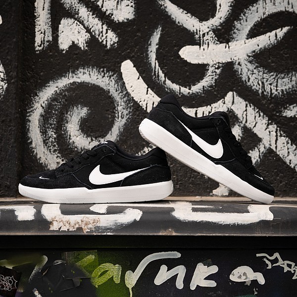 NIKE SB FORCE 58 BLACK/WHITE-BLACK