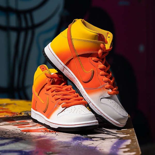 NIKE SB DUNK HIGH PRO AMARILLO/ORANGE-WHITE-BLACK