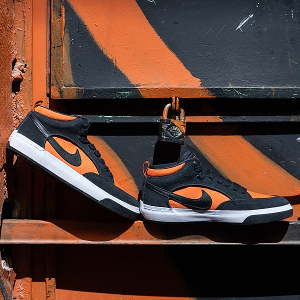 NIKE SB REACT LEO BAKER BLACK/BLACK ORANGE/ELECTRO ORANGE