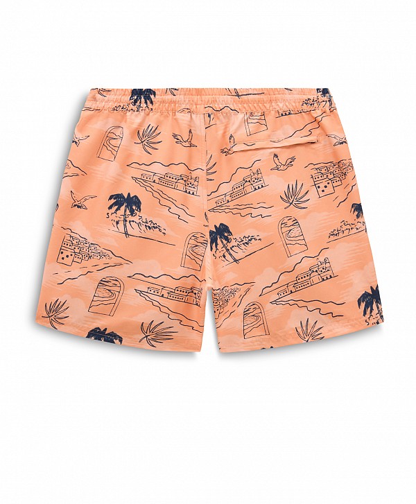 VANS PRIMARY PRINT ELASTIC BOARDSHORTS ORANGE