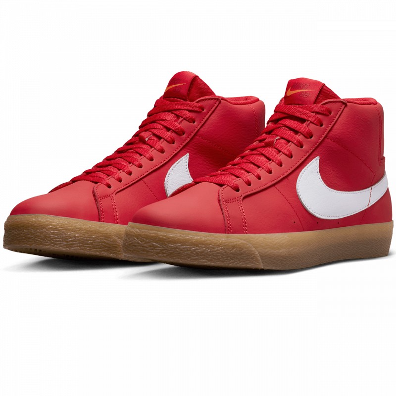 NIKE SB BLAZER MID UNIVERSITY RED/WHITE-WHITE