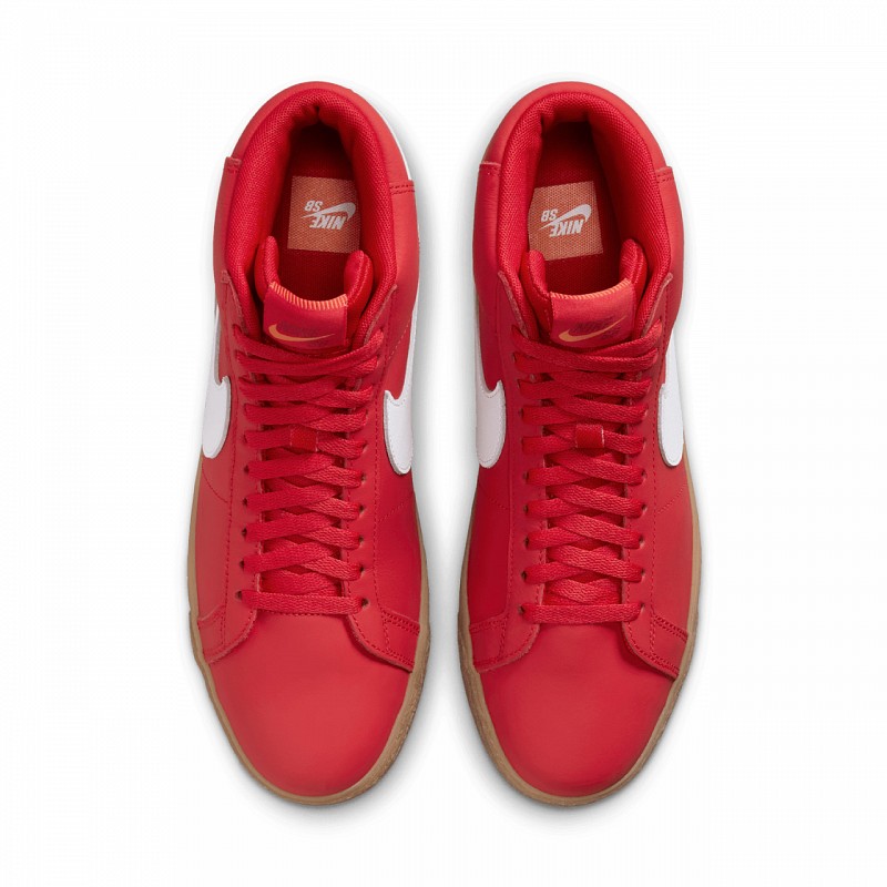 NIKE SB BLAZER MID UNIVERSITY RED/WHITE-WHITE