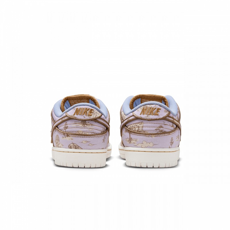 NIKE SB DUNK LOW PRO PREMIUM PASTORAL PRINT FOOTBALL GREY/COCONUT MILK-KHAKI
