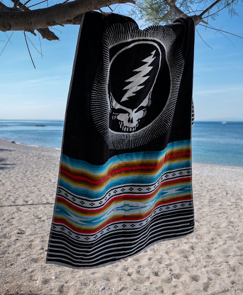 SLOWTIDE X GRATEFUL DEAD FRISCO TOWEL BLACK
