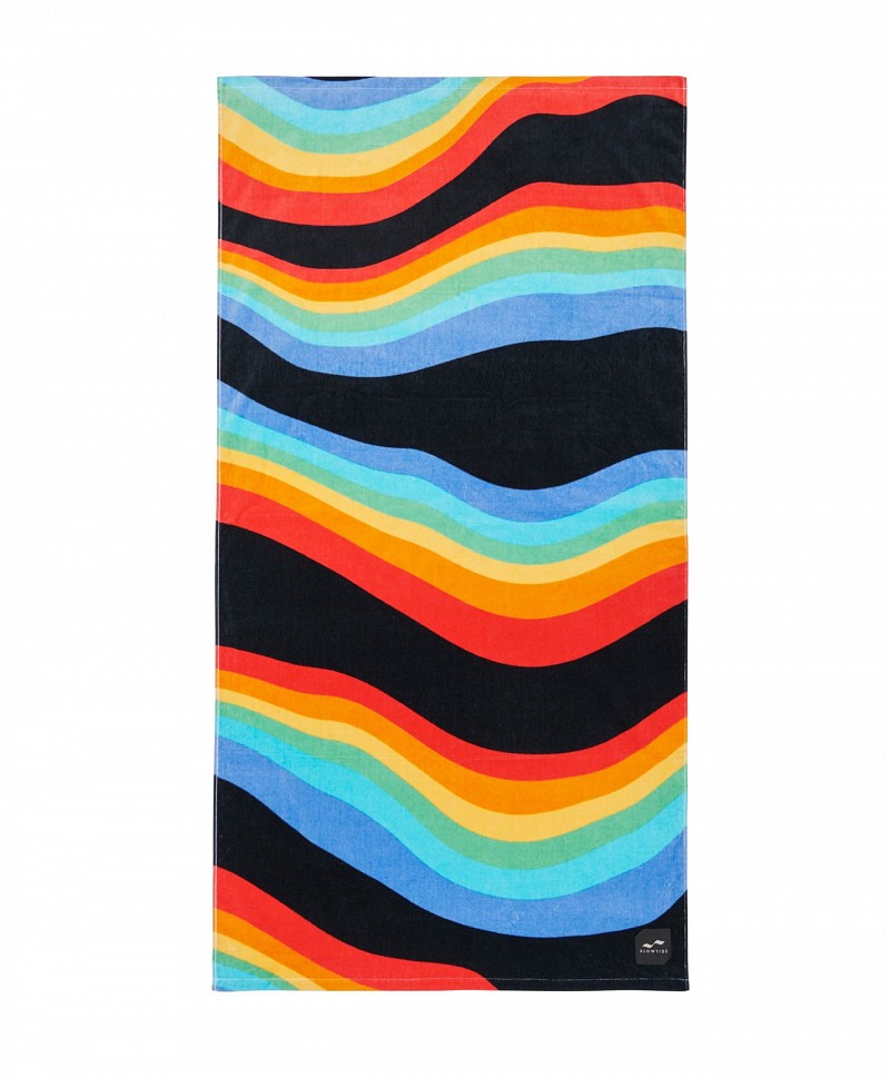 SLOWTIDE ROYGBIV TOWEL BLACK