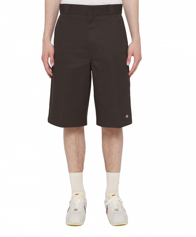 DICKIES 13 INCH MULTI POCKET WORK SHORTS DARK BROWN