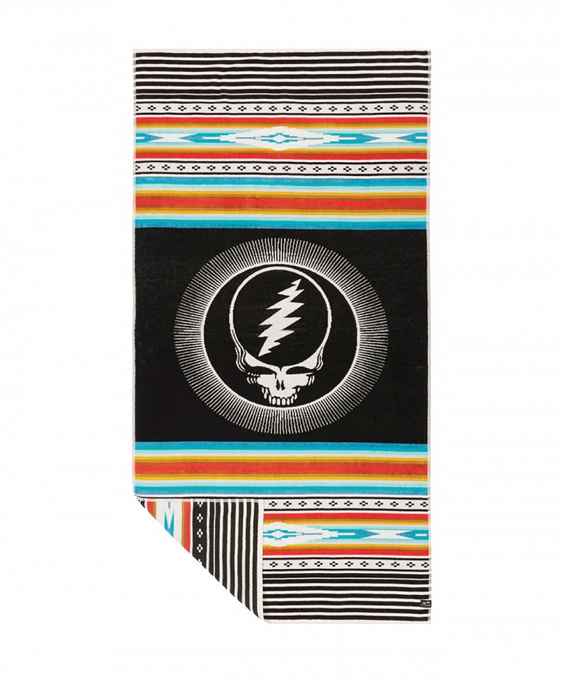 SLOWTIDE X GRATEFUL DEAD FRISCO TOWEL BLACK