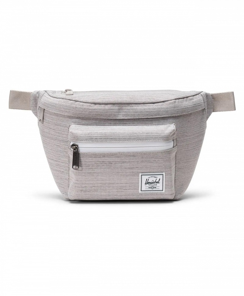 HERSCHEL POP QUIZ HIP PACK LIGHT GREY CROSSHATCH