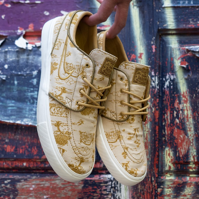 NIKE SB ZOOM JANOSKI OG PREMIUM SESAME FLT GOLD BRONZINE SAIL SHOES Color Skates Athens Skateboardings Finest colorskates