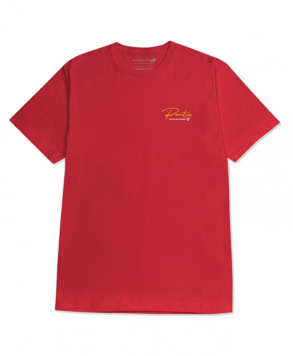 PRIMITIVE X DODGE POWERED TEE RED