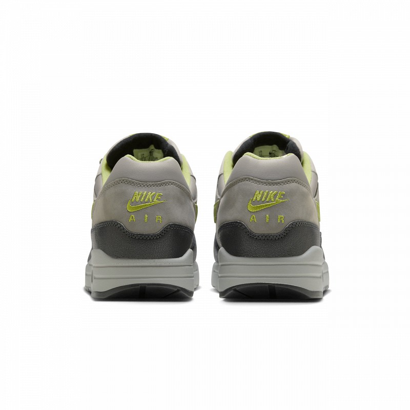 NIKE X HUF AIR MAX 1 ANTHRACITE/PEAR-MEDIUM GREY-FLAT PEWTER