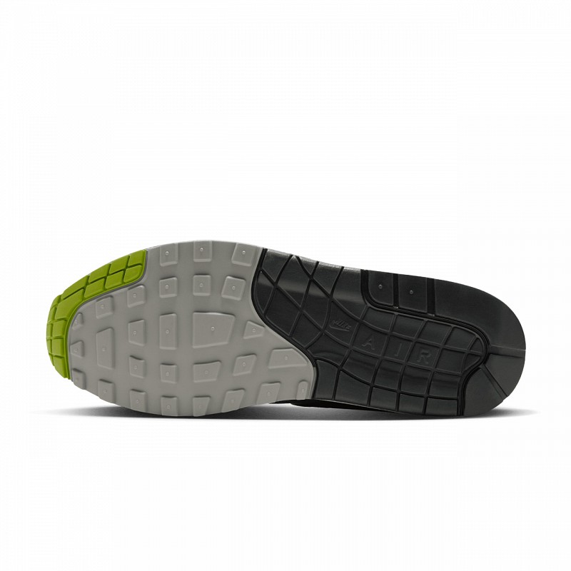 NIKE X HUF AIR MAX 1 ANTHRACITE/PEAR-MEDIUM GREY-FLAT PEWTER