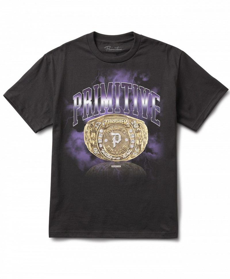 PRIMITIVE X THRASHER SILVAS SOTY HEAVYWEIGHT TEE BLACK