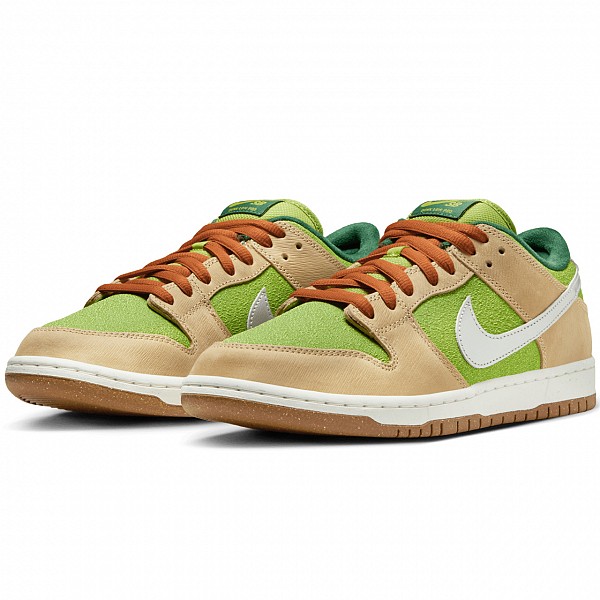NIKE SB DUNK LOW PRO 'ESCARGOT' SESAME/METALLIC SILVER-PEAR-FIR